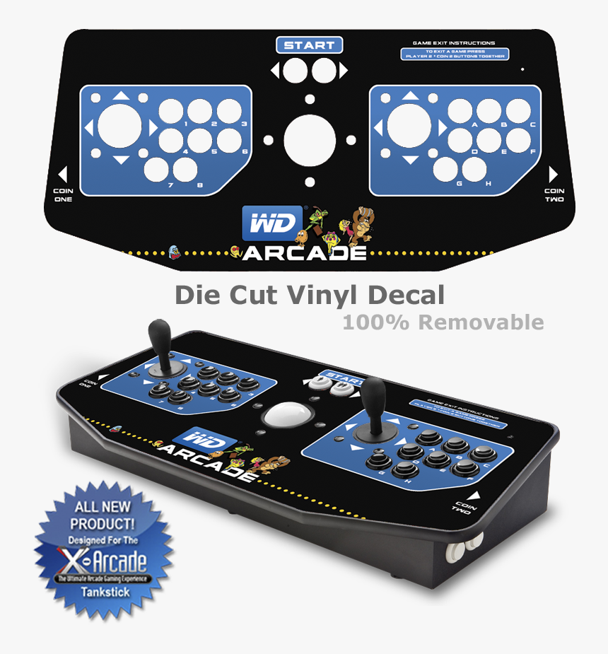 Tankstick Skin - Arcade Control Panel Sticker, HD Png Download