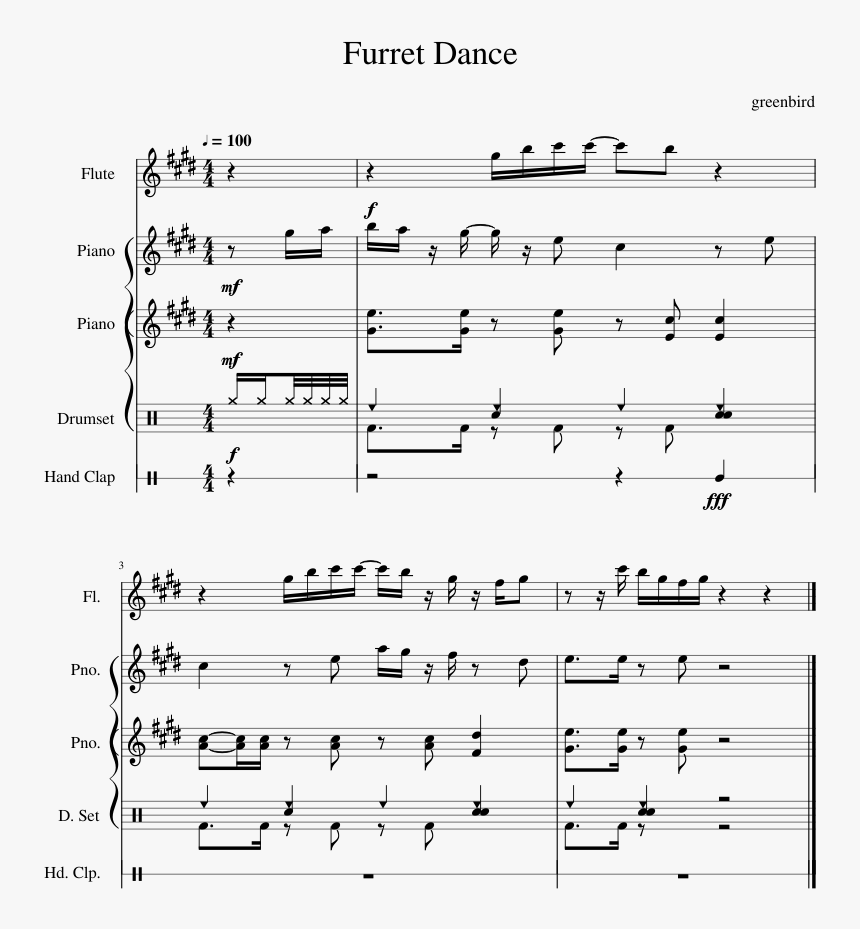 Triple Tonguing Music Sheet, HD Png Download
