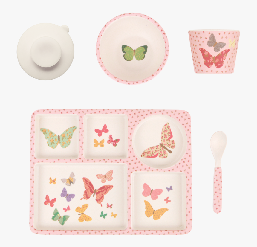 Love Mae Divided Plate Butterflies, HD Png Download