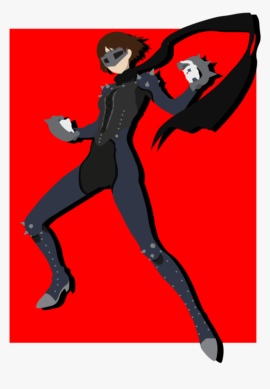 Makoto Niijima Minimalist Vector - Illustration, HD Png Download