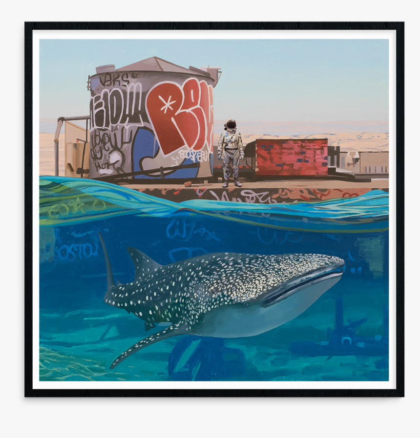 Scott Listfield, Whale Shark - Street Art Whale Shark, HD Png Download