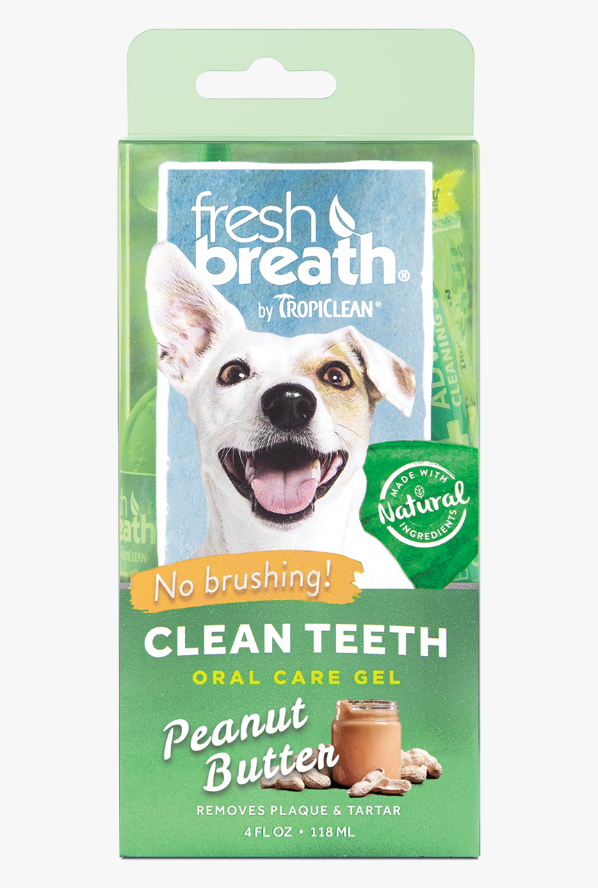Fresh Breath By Tropiclean Peanut Butter Flavored Oral - Fresh Breath Tropi Clean, HD Png Download