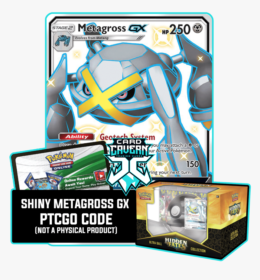 Shiny Metagross Hidden Fates, HD Png Download