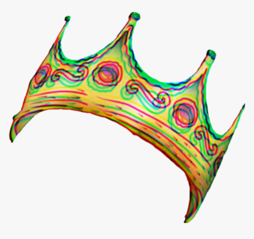 #crown #glitch #glitcheffect #head #face #eyes #hat, HD Png Download