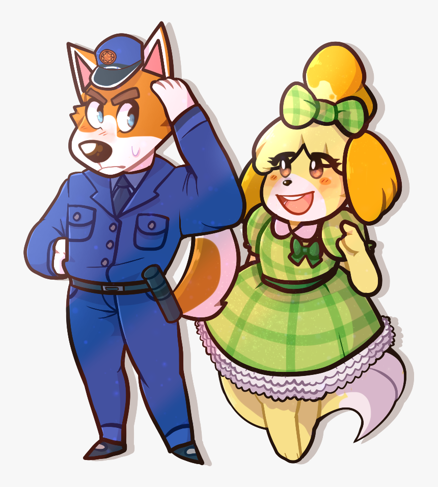 Acnl Isabelle And Copper Clipart , Png Download - Cartoon, Transparent Png