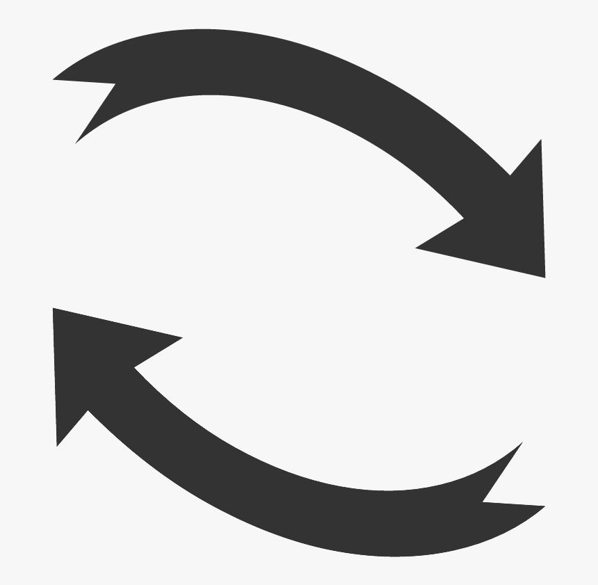 Transparent Back And Forth Arrows Clipart - Back And Forth Arrows, HD Png Download