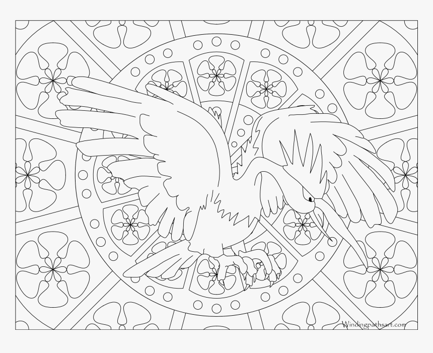 Pokemon Coloring Pages Clefairy Mandala, HD Png Download