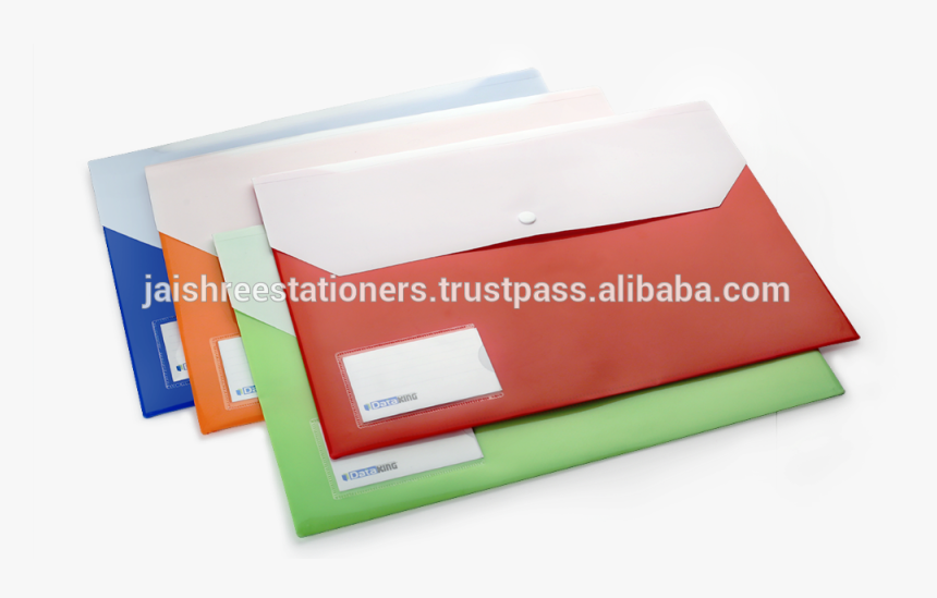 Pp Double Pocket Folder With/without Name Card,clear - Paper, HD Png Download