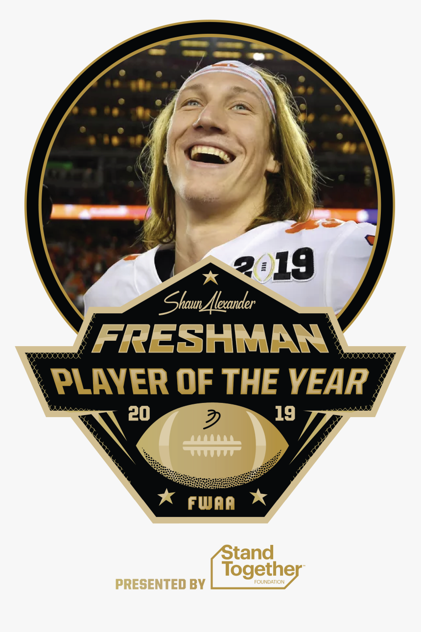 Trevor Lawrence Player Of The Year Badge - Clemson Qb Trevor Lawrence, HD Png Download