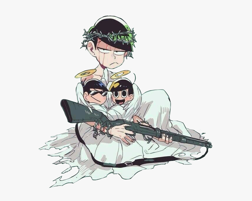 #sticker #choromatsu #karamatsu #jyushimatsu #angel - Osomatsu Devimega Au, HD Png Download