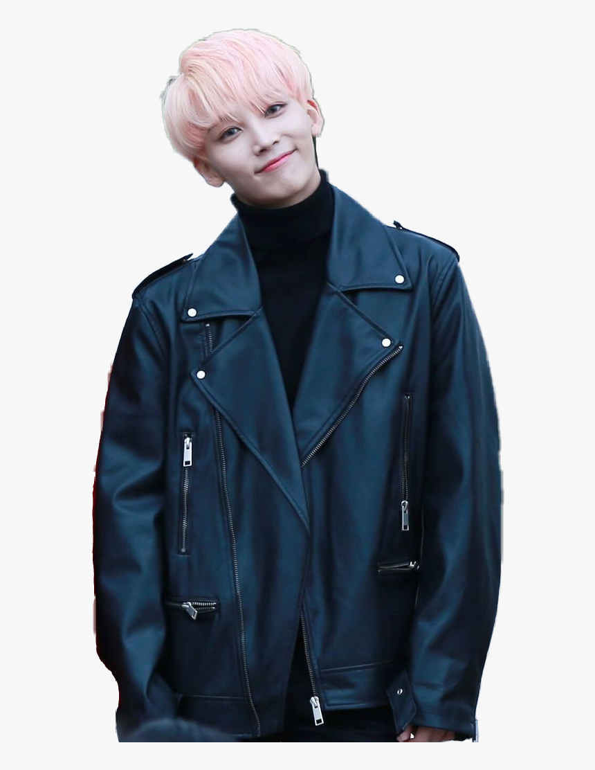 #17 #17carat #seventeen #jeonghan - Seventeen Jeonghan Leather Jacket, HD Png Download