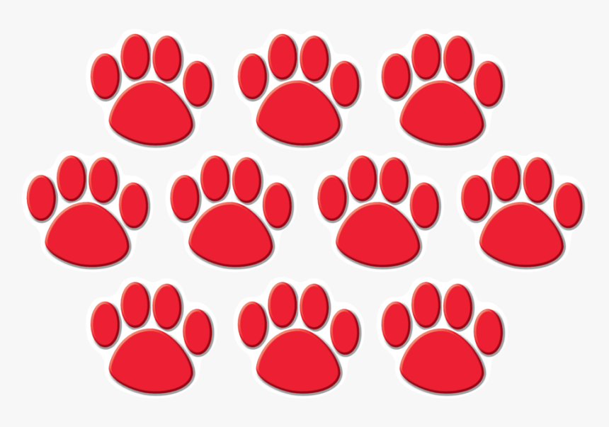 Red Paw Prints, HD Png Download