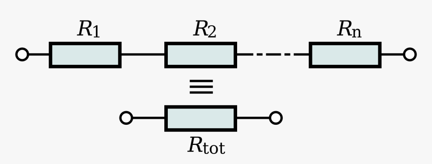 Resistors In Series Connection - Association De Résistance En Série, HD Png Download