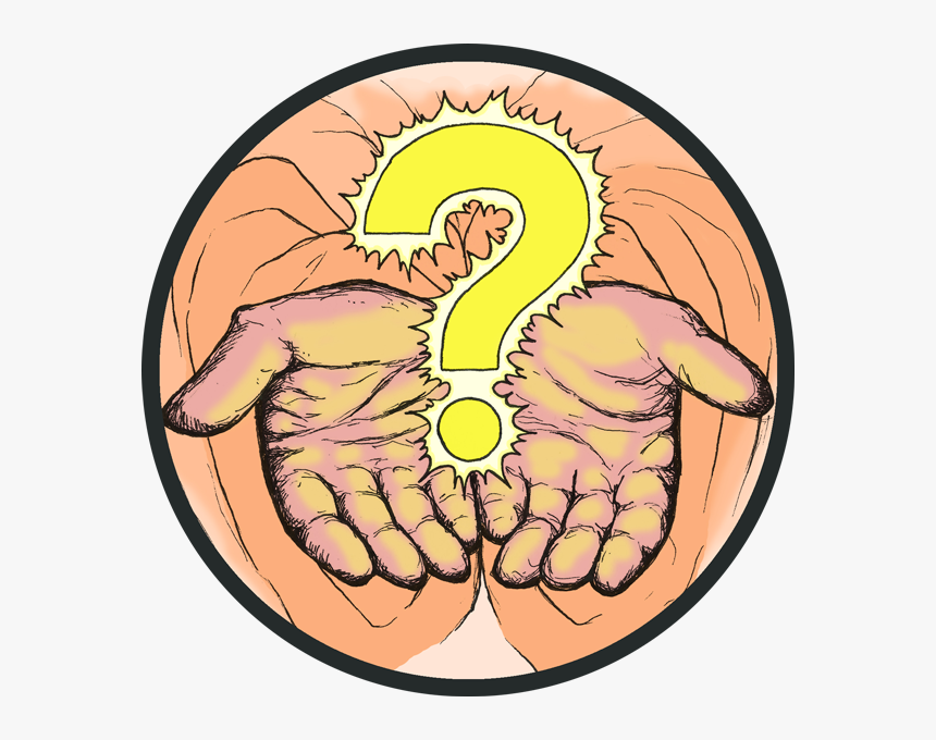 Question Hands Circle - Cartoon, HD Png Download