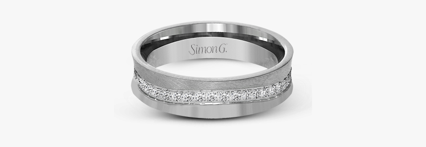 14k White Gold Anniversary Band - Titanium Ring, HD Png Download