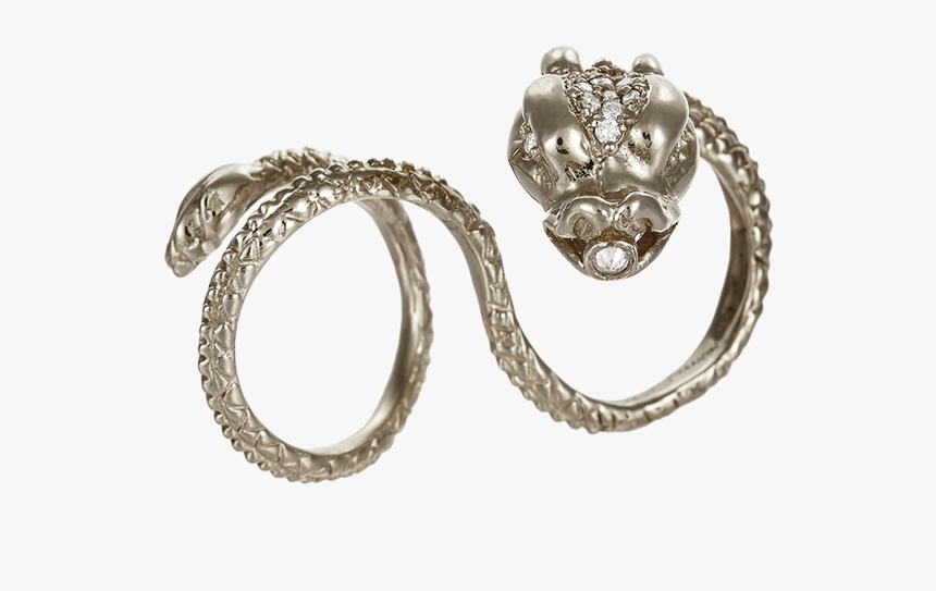 Dragon Ring Double 54 W90 - Body Jewelry, HD Png Download
