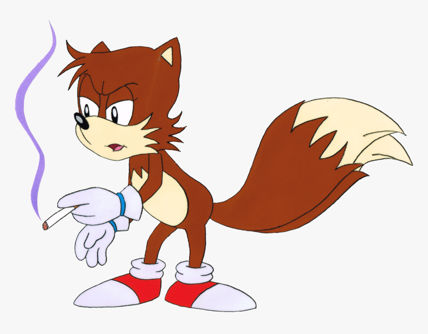Sonic Says Tails Smoking, HD Png Download