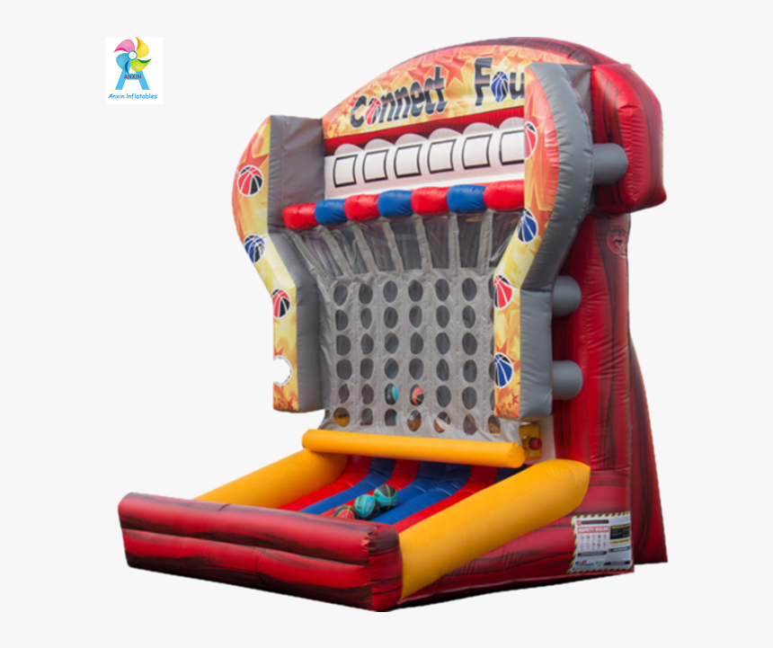 Adults Connect Four Inflatable Basketball Shooting - Inflatable Connect 4 Basketball, HD Png Download