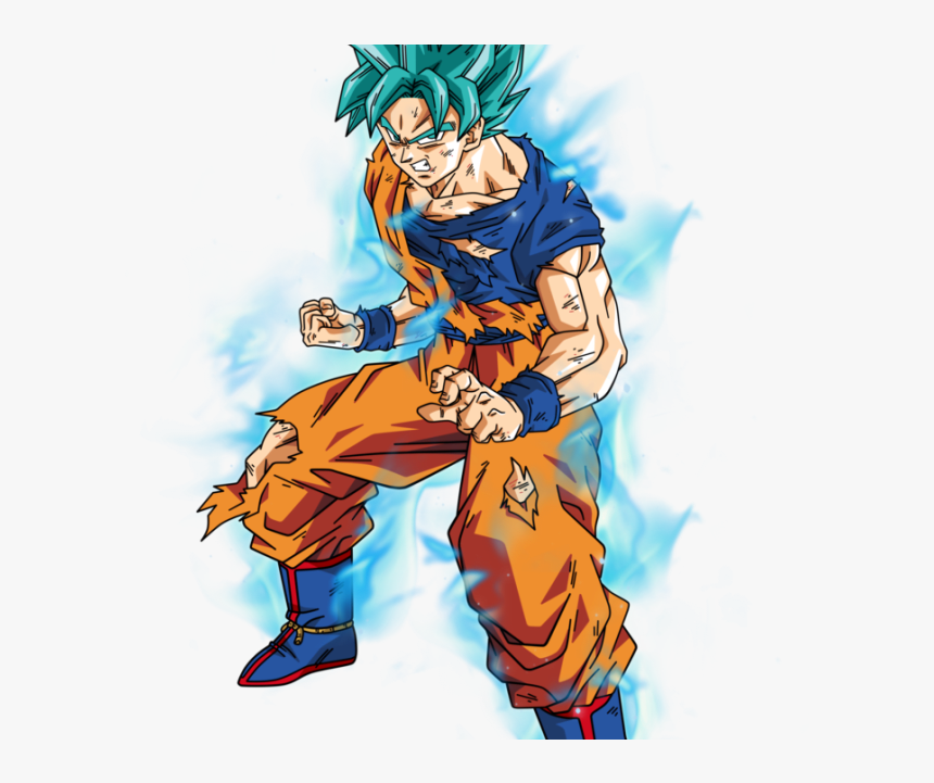 Goku Ssj Blue Herido , Png Download - Goku Super Saiyan Blue Png, Transparent Png