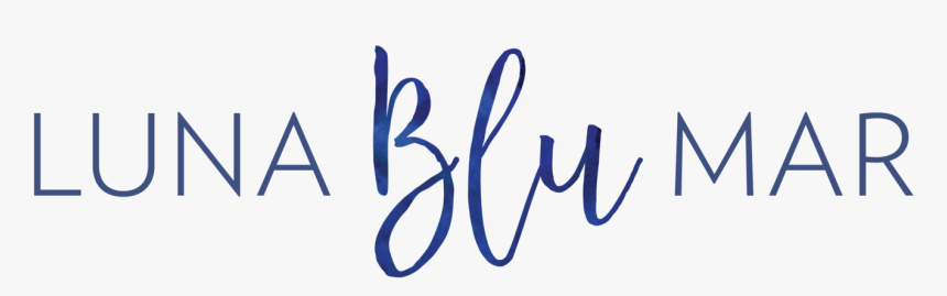 Luna Blu Mar - Calligraphy, HD Png Download