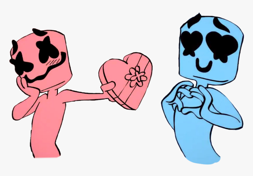 #marshmello #love - Imágenes De Marshmello Kawaii, HD Png Download