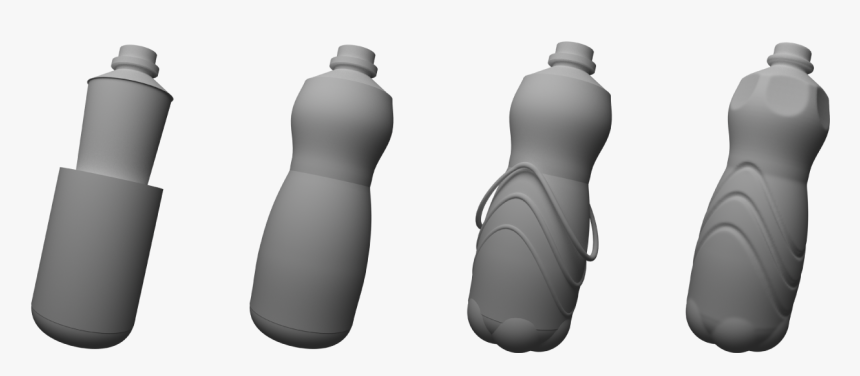 With Vdb Remeshing, You Can Quickly Re-topologize Meshes - Plastic Bottle, HD Png Download