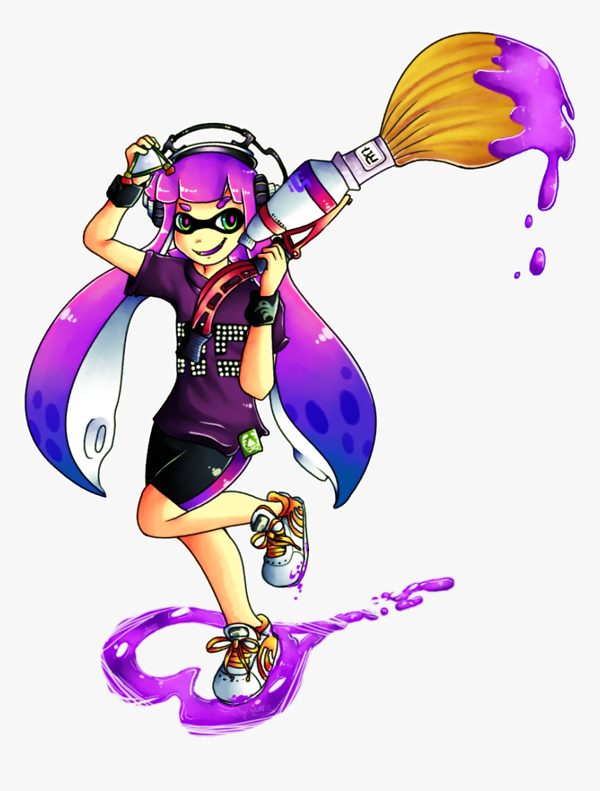 Purple Inkling Girl
for The Splatoon Chile Group
enjoy - Splatoon Inkling Girl Purple, HD Png Download