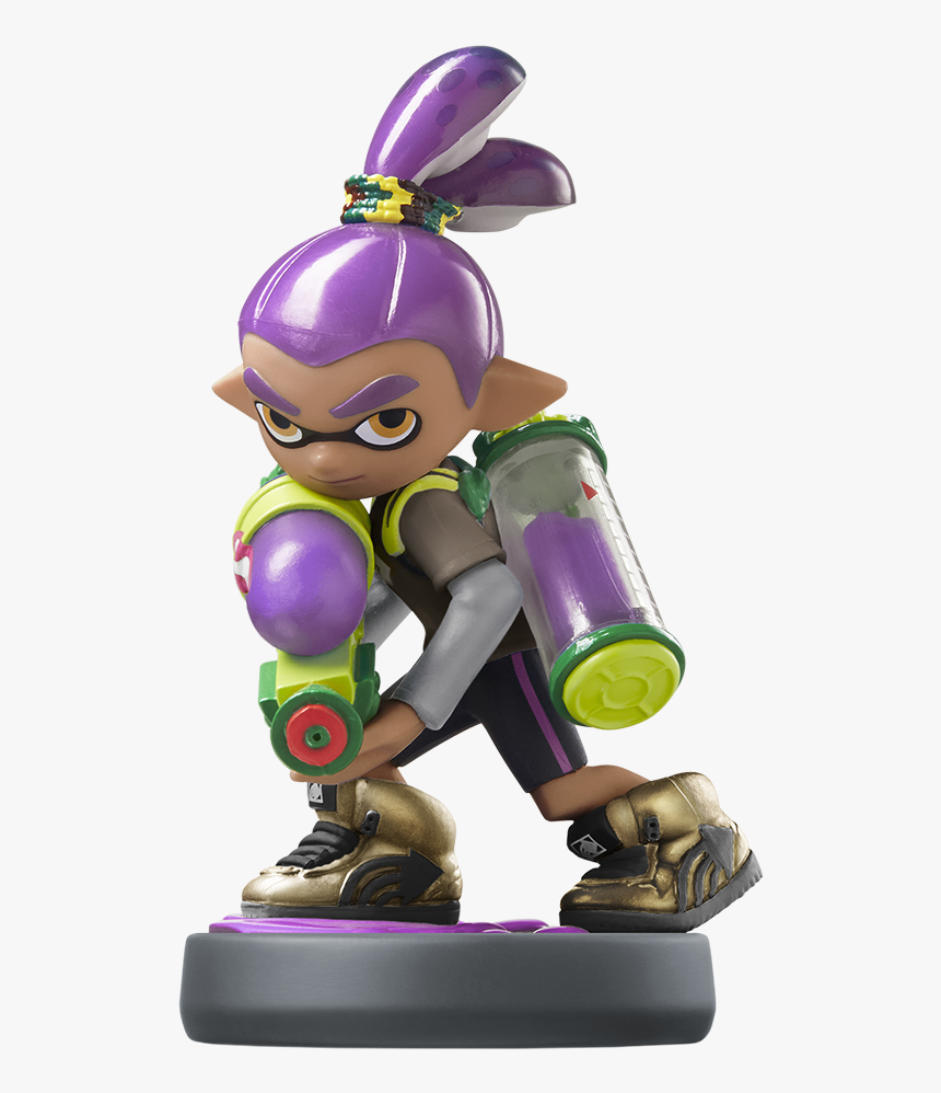 Boy Amiibo - Purple Inkling Boy Amiibo, HD Png Download