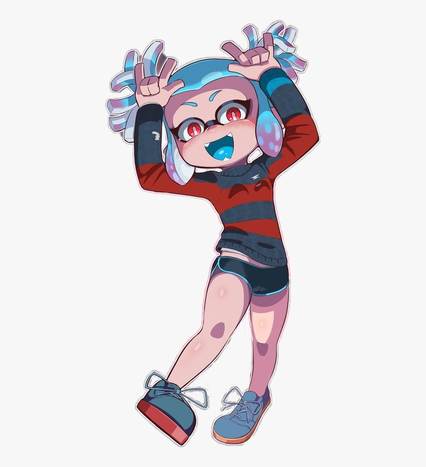 #splatoon #splatoon2 #splatoonart #inkling #inklinggirl - Kawaii Splatoon Inkling Girl, HD Png Download
