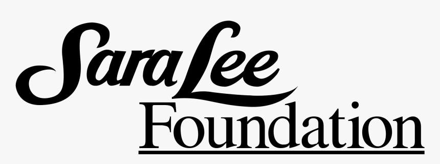 Sara Lee Foundation Logo Black And White , Png Download - Calligraphy, Transparent Png