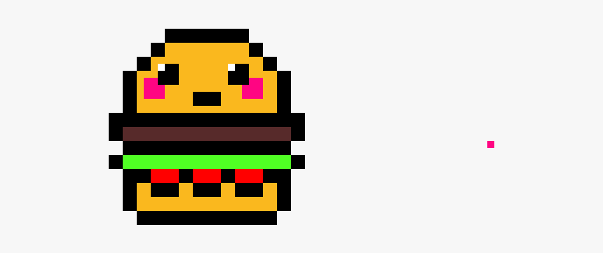 Kawaii Burger Pixel Art, HD Png Download