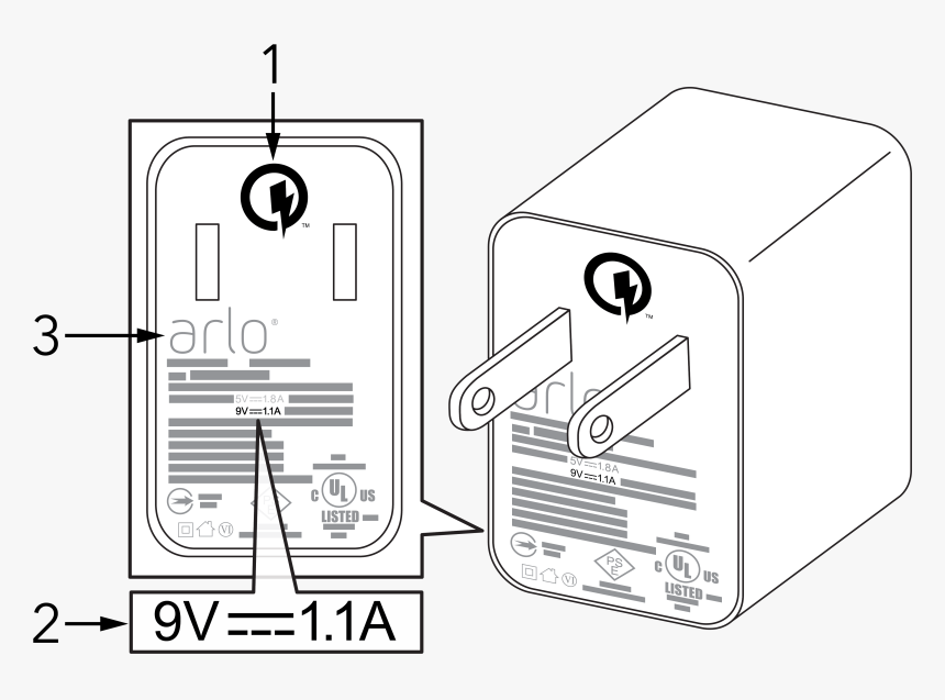 Arlo Pro Power Adapter, HD Png Download