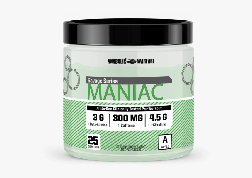 Maniac Pre Workout Anabolic Warfare, HD Png Download