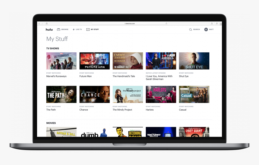 Hulu 
 Class Img Responsive True Size - Hulu Beta, HD Png Download