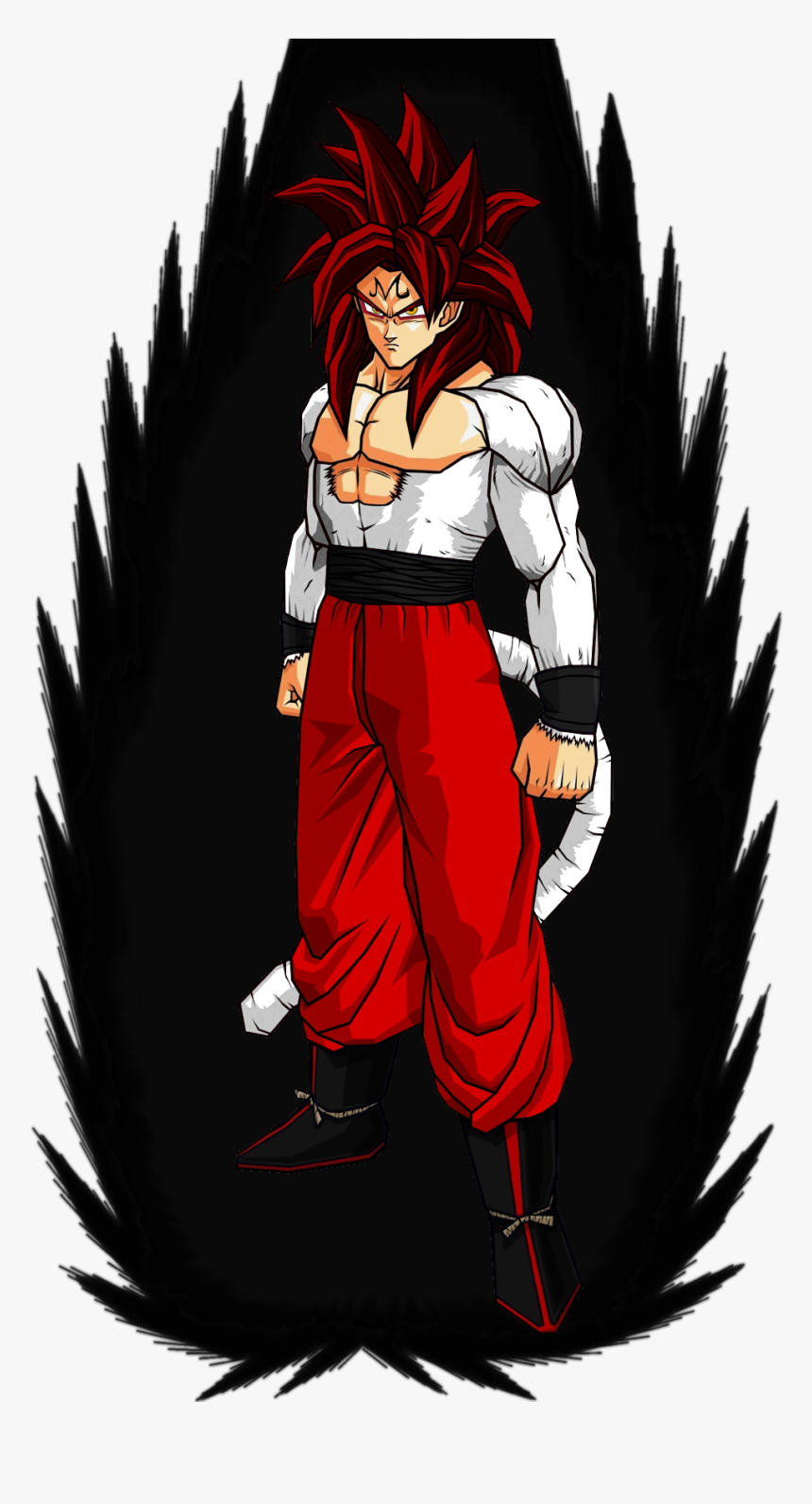 Ss4 Majin Goku - Dragon Ball Z Goku, HD Png Download