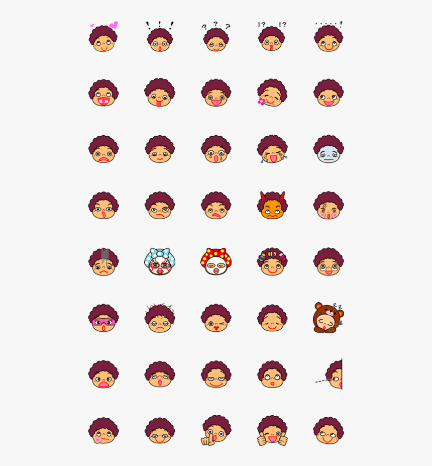 Woman Cartoon Face Expressions, HD Png Download