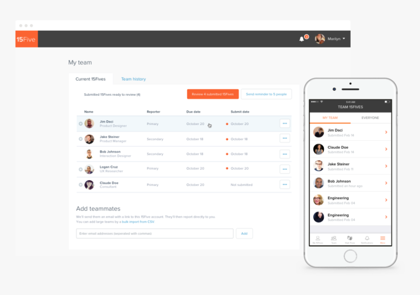 Goal Tracking App - Performance Management 15five, HD Png Download
