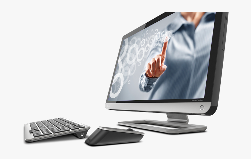 It’s All At Your Fingertips - Toshiba Touch Screen Desktop, HD Png Download