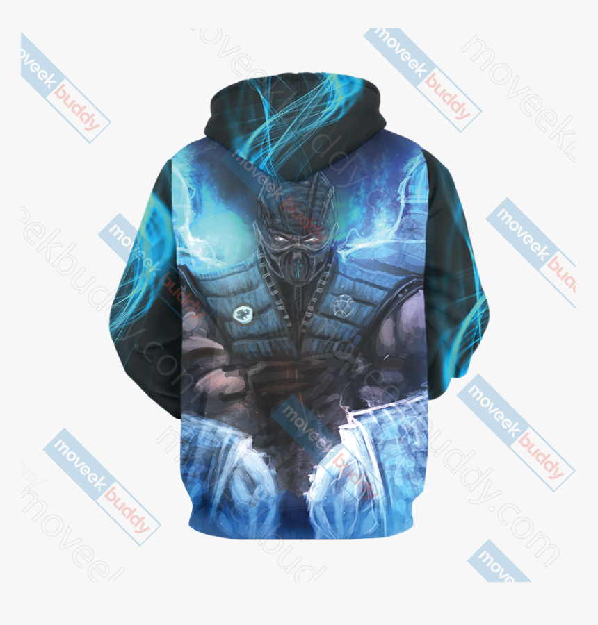 Mortal Kombat Sub-zero Unisex 3d Hoodie - Hoodie, HD Png Download
