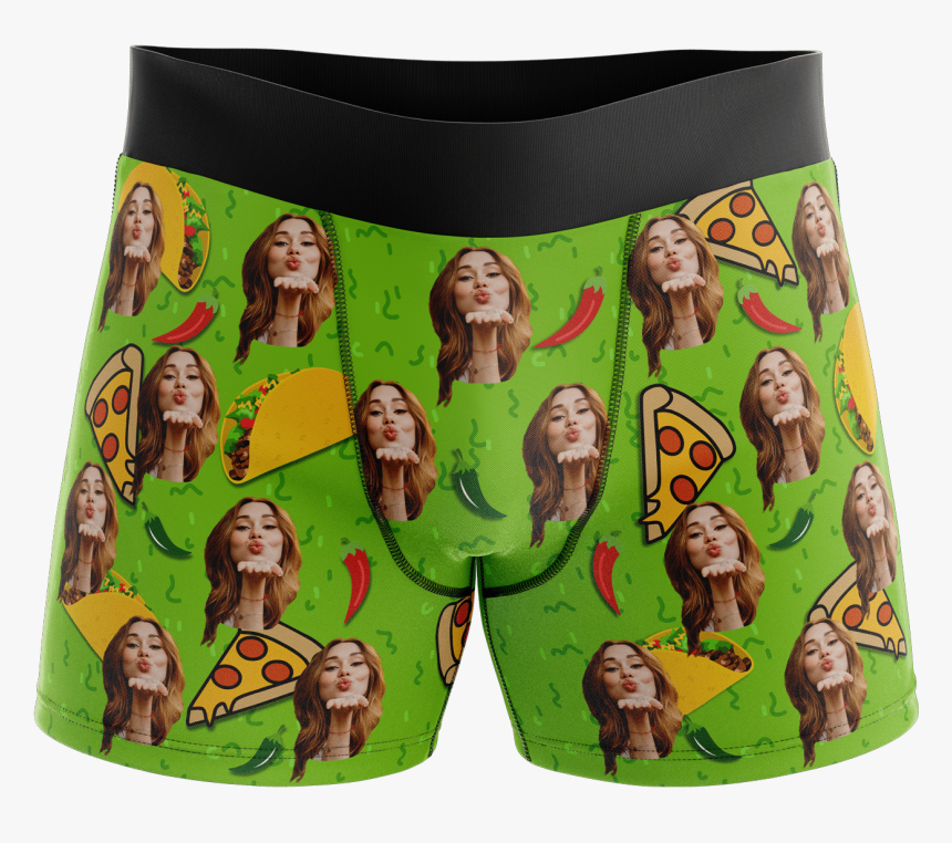 Put Your Face On Boxers - Taco Face Funny, HD Png Download