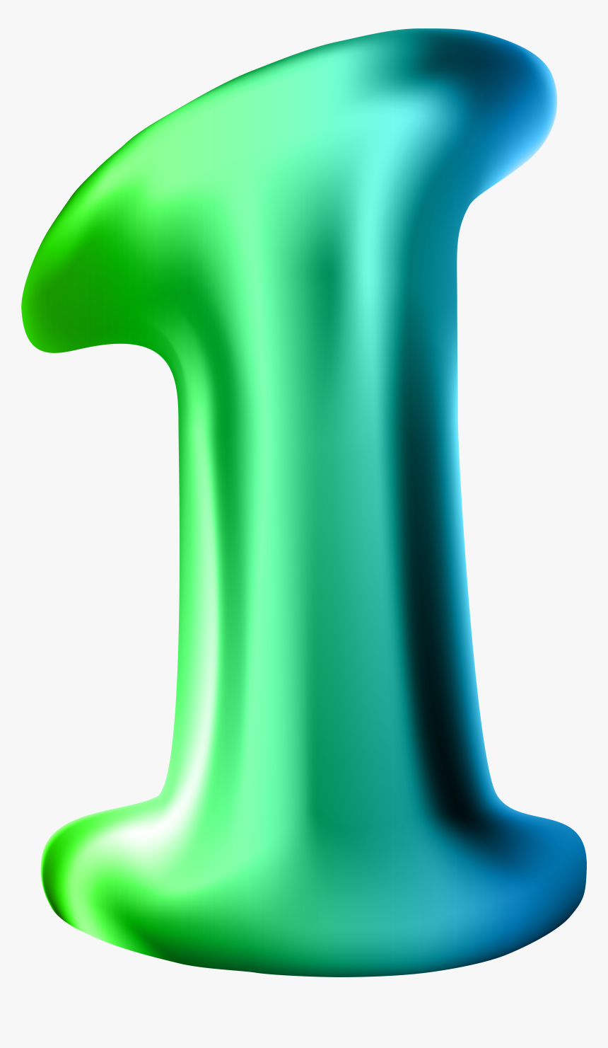 Number Transparent Png Clip - Christmas Number 1 Png, Png Download
