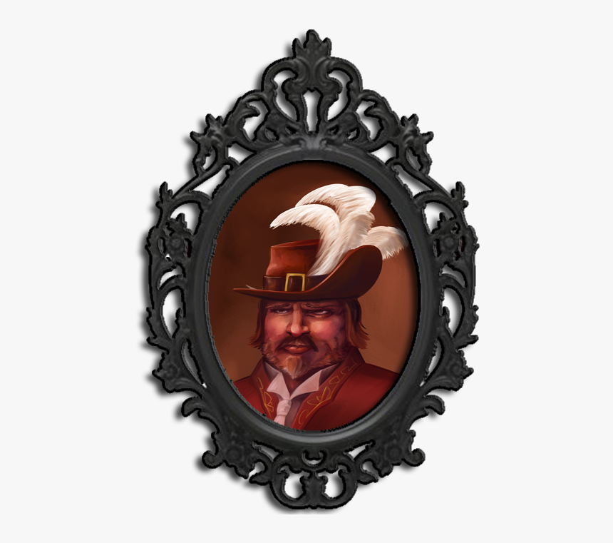 Navy Blue Ornate Mirror, HD Png Download