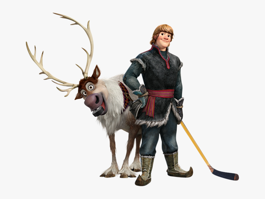 Free Frozen Clip Art - Sven And Kristoff, HD Png Download