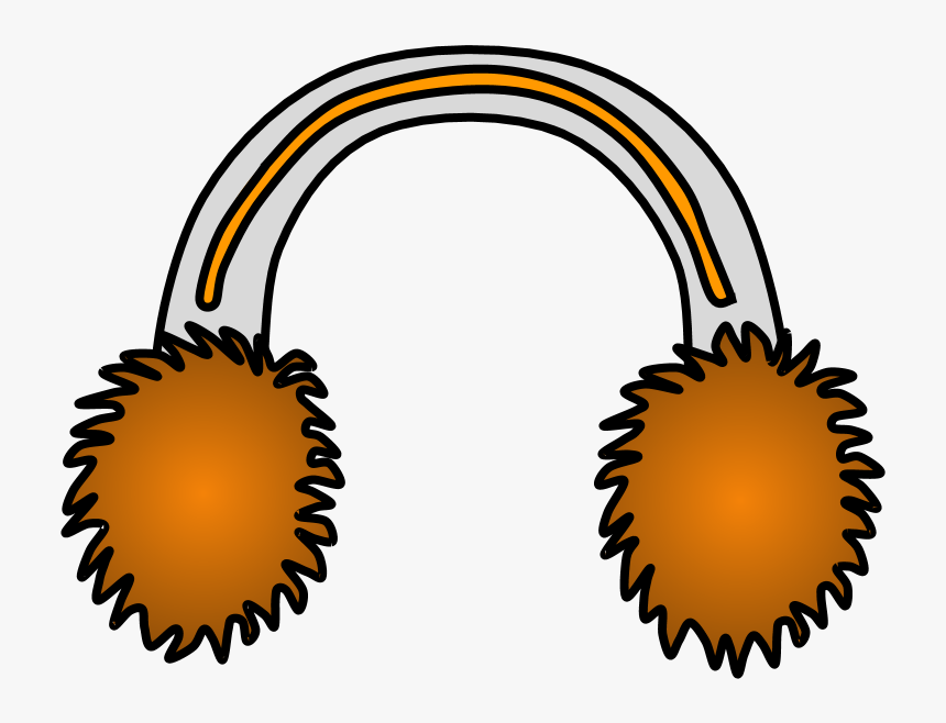 Earmuffs, Orange - Clipart Red Ear Muffs, HD Png Download