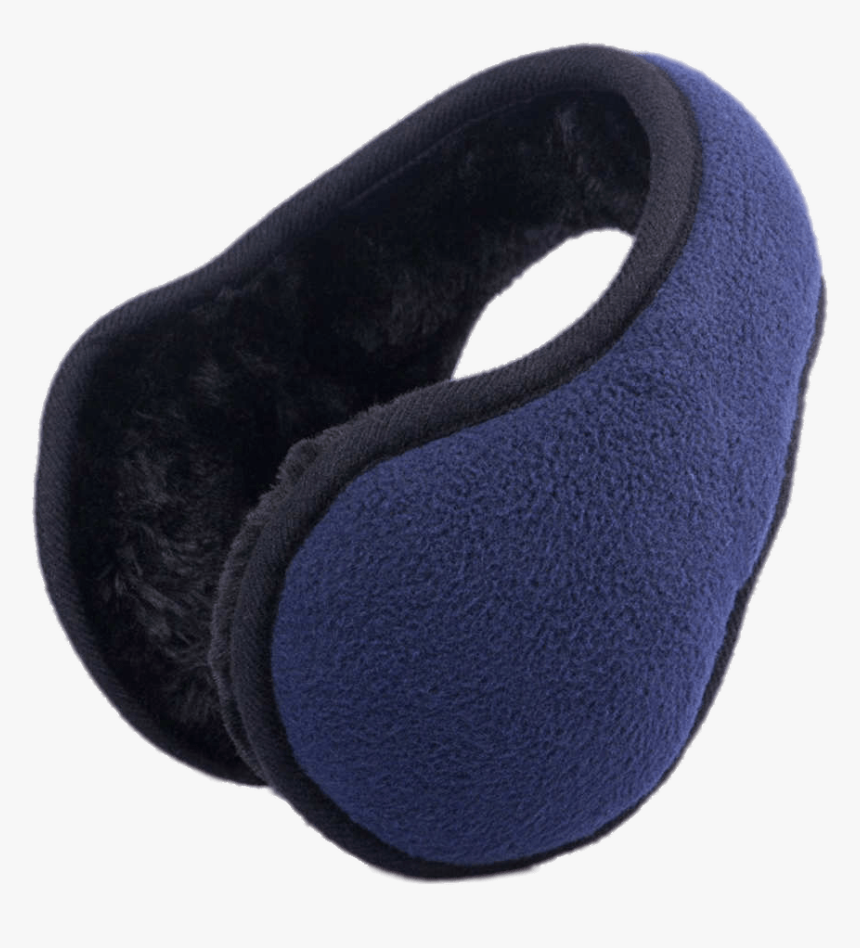 Blue Foldable Earmuffs - Leather, HD Png Download