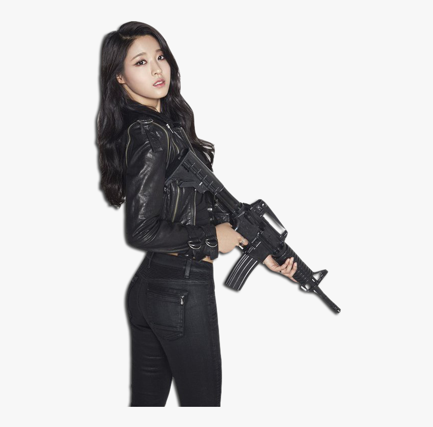 Thumb Image - Girl With Machine Gun, HD Png Download