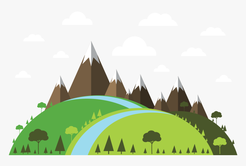 Moutainsclouds - Illustration, HD Png Download