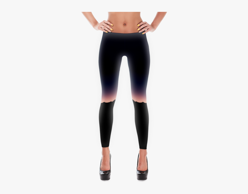 Pink Mountain Sunset Leggings - Monster Energy Leggings, HD Png Download