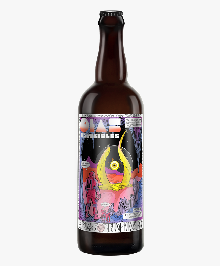 Olas Espaciales Bottle - Jolly Pumpkin Jester King Olas, HD Png Download