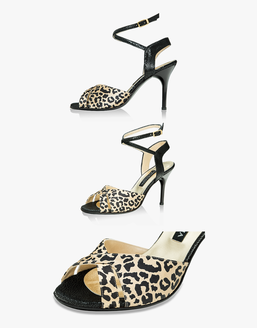 S365w 333 Pn Panal Negro X Saten Animal Pantera - Basic Pump, HD Png Download